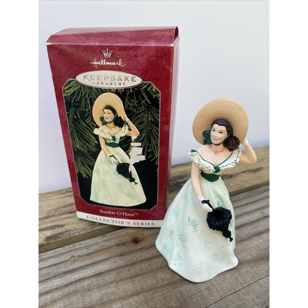 Hallmark Keepsake 1998 Scarlett OHara Gone with the Wind Ornament Green Dress